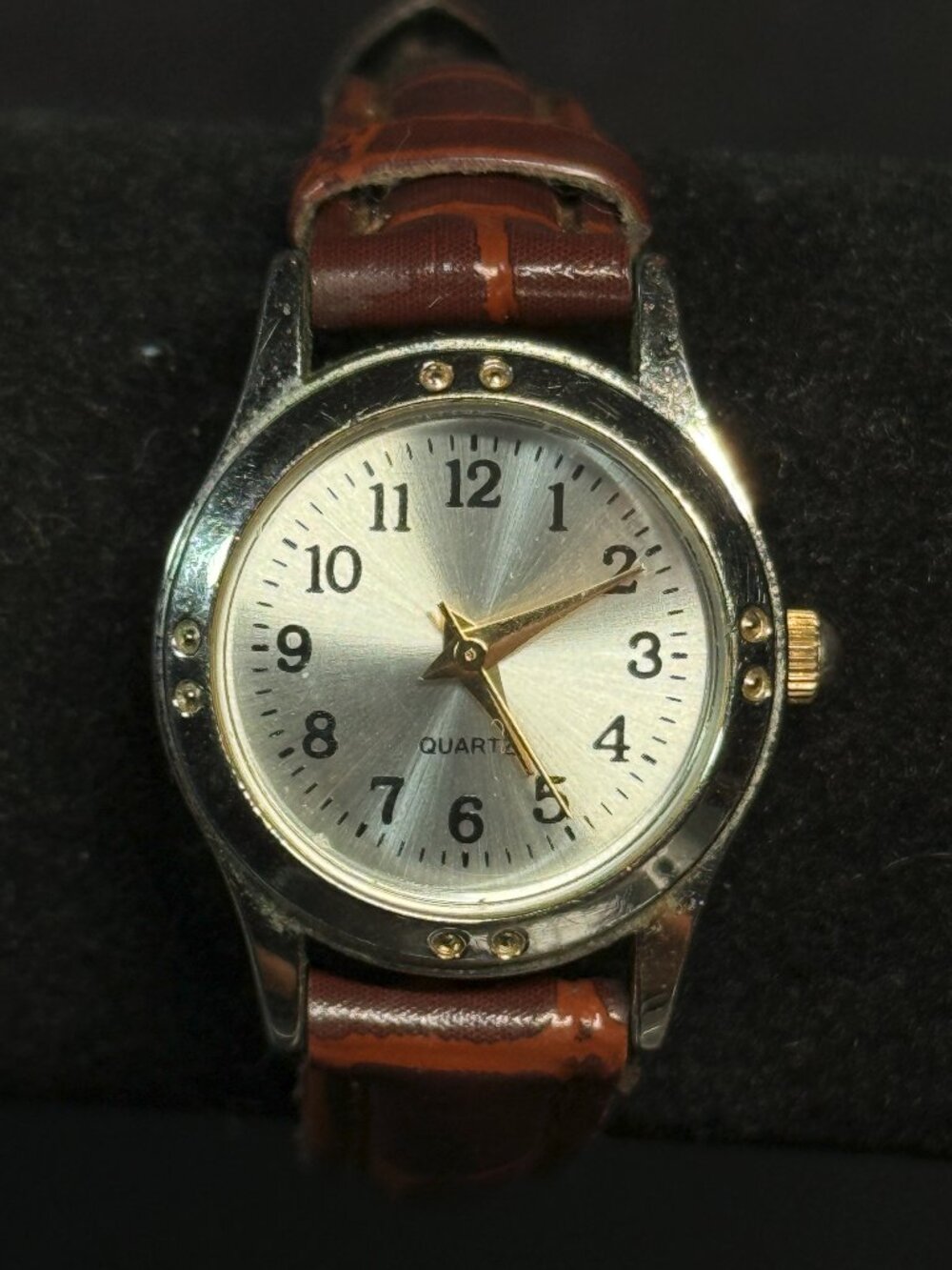 M.Z. Berger WS44B Quartz Watch Brown Strap Japan Movt New Battery